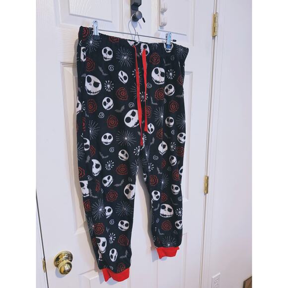 Disney NIGHTMARE BEFORE CHRISTMAS Fleece Pajama Pants Cozy Graphic XL Black - Picture 5 of 5